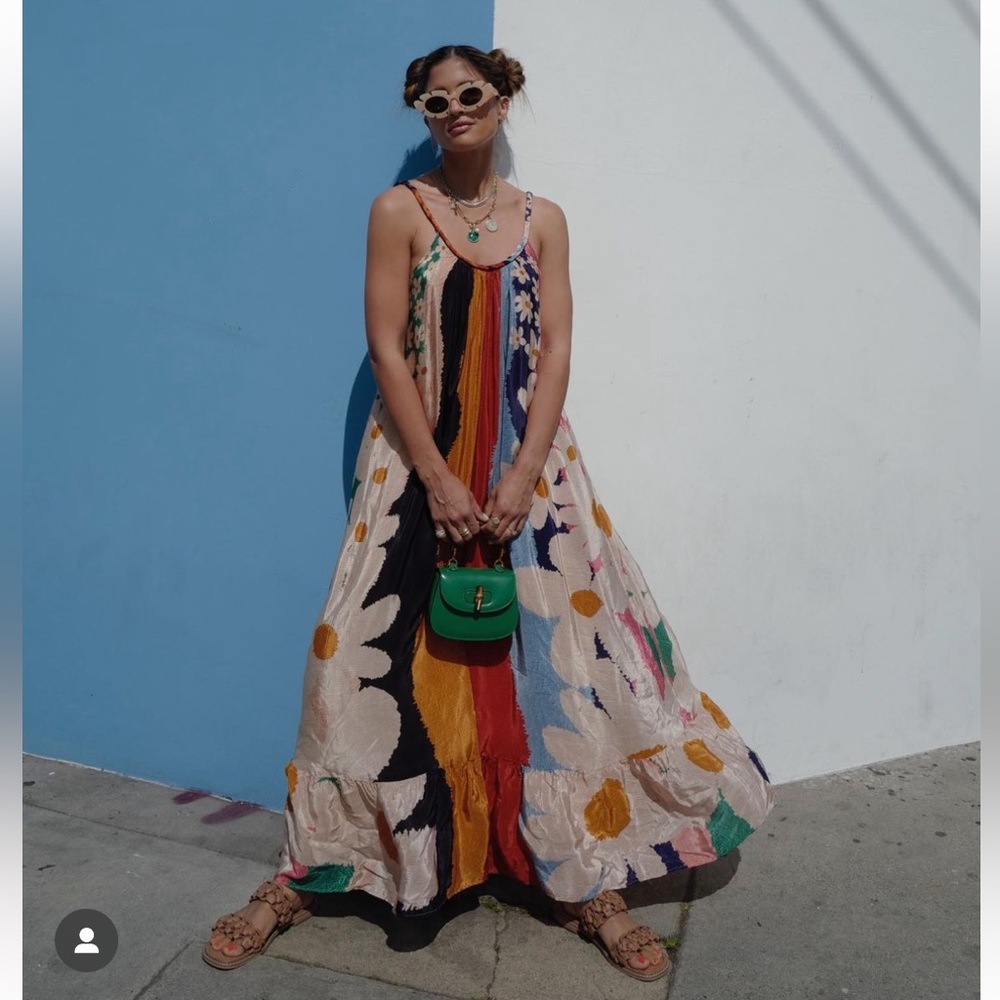 Farm Rio Super Fun Daisy Maxi Dress